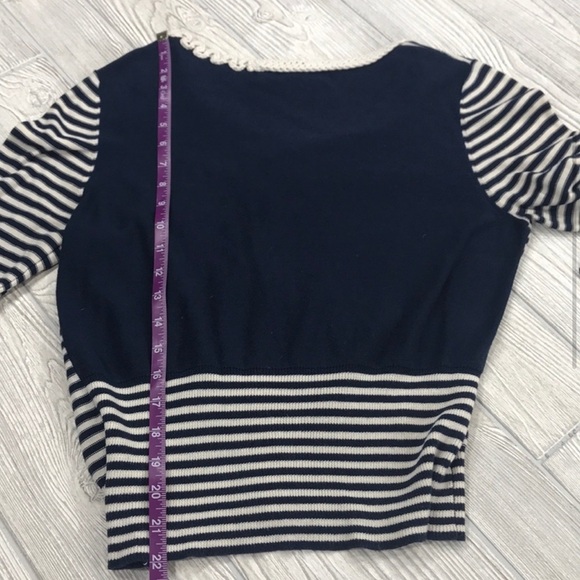 Anthropologie Sparrow Blue Loose Lines Cardigan - Picture 2 of 7